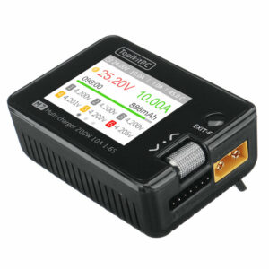 ToolkitRC M7 200W 10A DC Balance Charger Discharger for 1-6S Lipo Battery with With Voltage Servo Checker ESC Tester Receiver Signal Tester Quick Charger Function