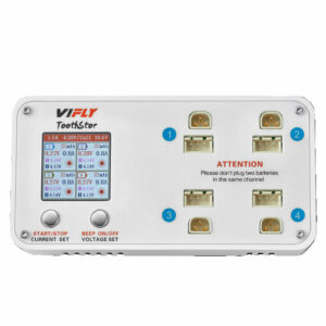 VIFLY ToothStor 4 Port 2S Balance Charger with Storage Mode for RC FPV Freestyle Cinewhoop Drone DIY Parts