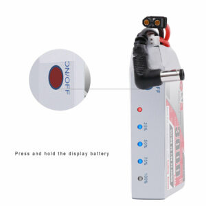 Gaoneng GNB 7.4V 3000mAh 5C 2S LiPo Battery DC5.5/XT60U Plug for Fatshark Glasses