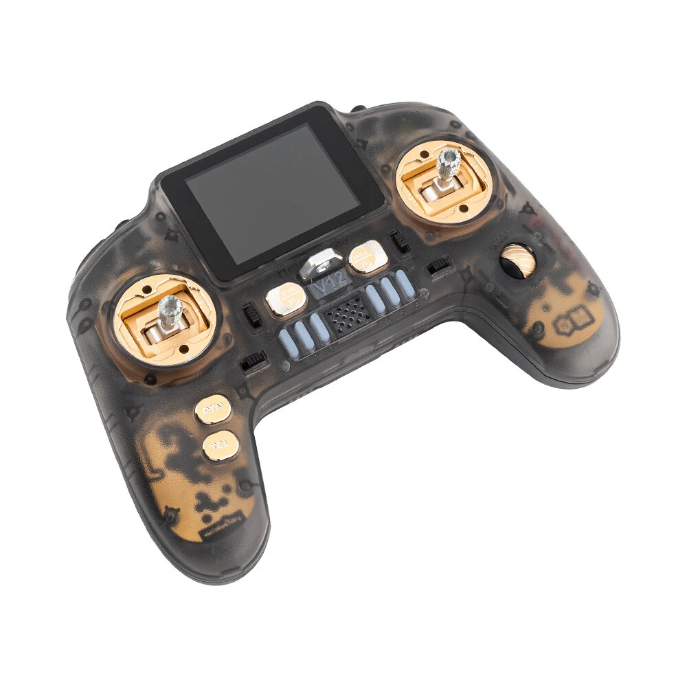 HelloRadioSky V12CNCMAX 2.4GHz Dual Frequency ELRS Radio H7 1000mW 2.4Inch Color Screen Display Hall CNC Aluminum Gimbal Remote Controller for FPV Racer Drone RC Airplane Helicopter - Image 6