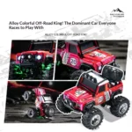 TRASPED HG4-335 RTR 1/64 2.4G RWD Mini Alloy RC Car Cyber Off-Road Climbing Truck Cool Appearance LED Light Shock Absorption Support App Remote Control Three Speed Vehicles Models Pocket Toys Desktop Collection Gift For Boys