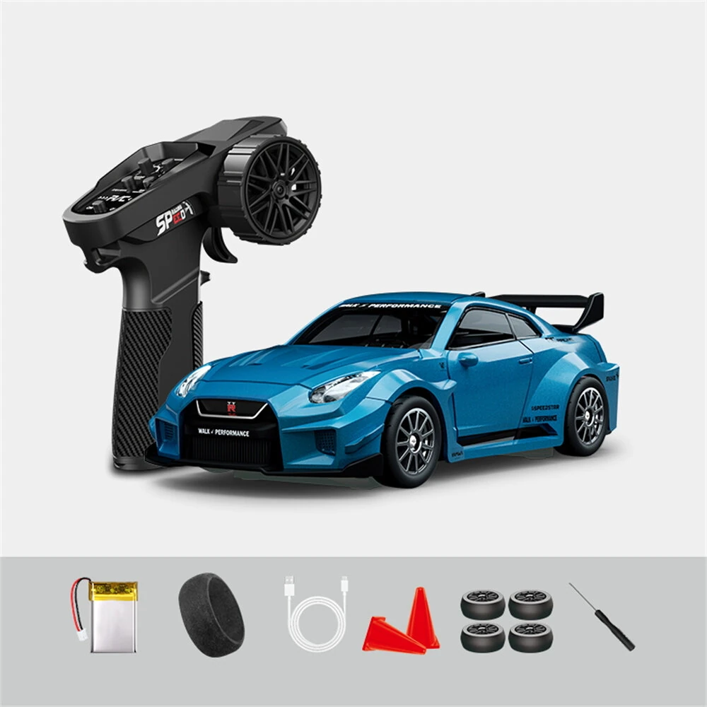 Hstar D43-02 RTR 1/43 2.4G 4WD Drift RC Car Gyro Mini Full Proportional Alloy Body Shell LED Light Remote Control High-Speed Motor On-Road Racing Vehicle Model Boys Gifts Toys - Image 7