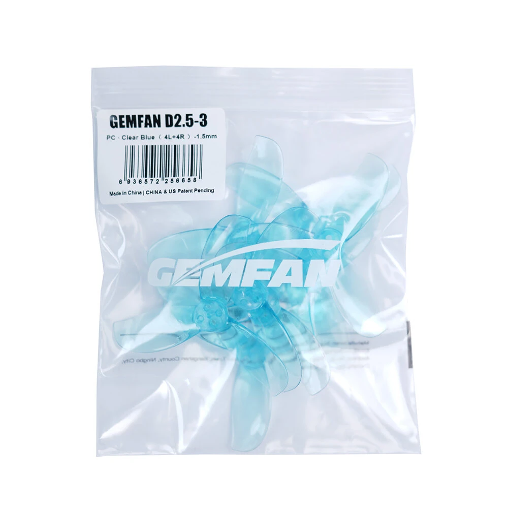 4Pairs Gemfan D2.5-3 2524 2.5 Inch 3-Blades PC Propeller 1.5mm Shaft 3 Holes Suitable for DJI O4 HD VTX 1404 4600KV Motors RC FPV Drone Racing - Image 7