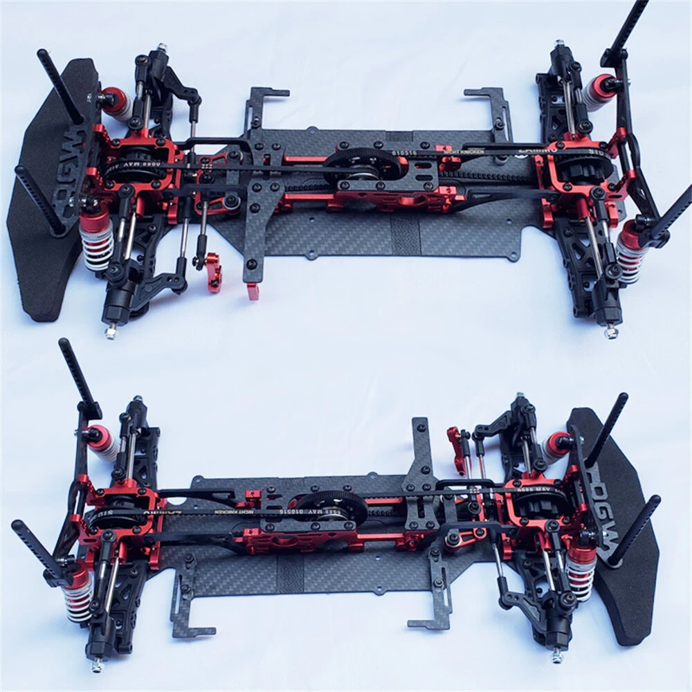 1/10 DGW High-speed RC Car Carbon Fiber Frame Chassis Professional Racing Model - Image 2