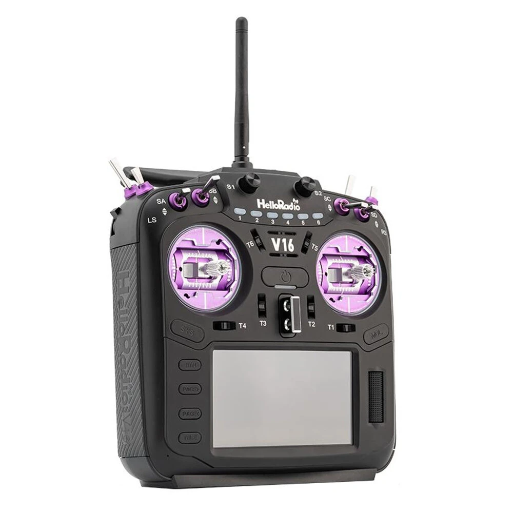 HelloRadioSky V16R MAX R9 Built-in 1W ELRS 4-in-1 CNC RDC90 Metal Gimbal Radio Transmitter Mode 2 with 4.3" Touch Screen for FPV Racing Drone - Image 5