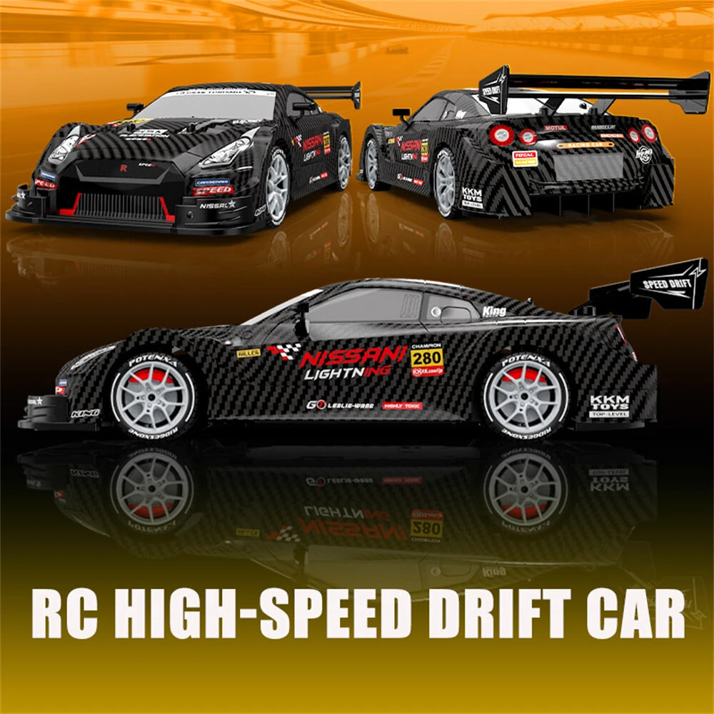 XJRC XJ-1996 RTR 1/16 2.4G 4WD Drift RC Car Mini Racing LED Light Remote Control High-Speed Motor On-Road Race Vehicle Model Boys Gifts Toys - Image 2