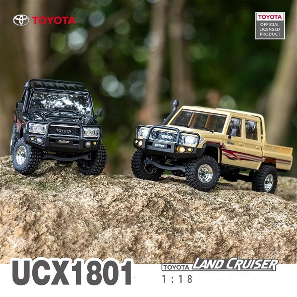 UDIRC UCX1801 PRO RTR 1/18 2.4G 4WD Brushless FOC RC Car for TOYOTA Land Cruiser LC79 Rock Crawler Tank Turn Off-Road Climbing Truck LED Light Two Speed Reverse Gearbox Mechanical Shift Oil Filled Shocks Mirco Vehicles Models Toys - Image 8