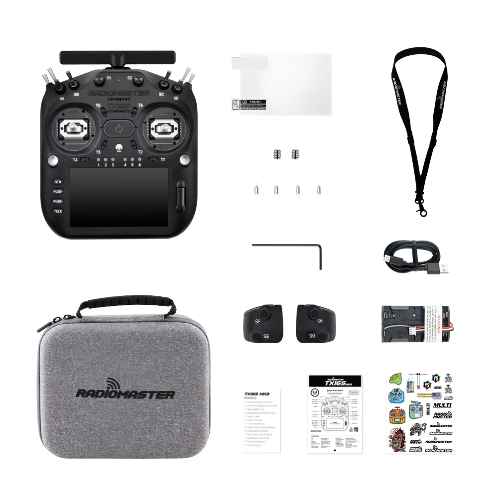 Radiomaster TX16S MK3 Radio Controller ELRS 2.4GHz/900MHz Dual Band Gemini-X 5.0" Color Touchscreen V6 Hall Gimbals EdgeTX Transmitter for FPV Racer Drone - Image 9