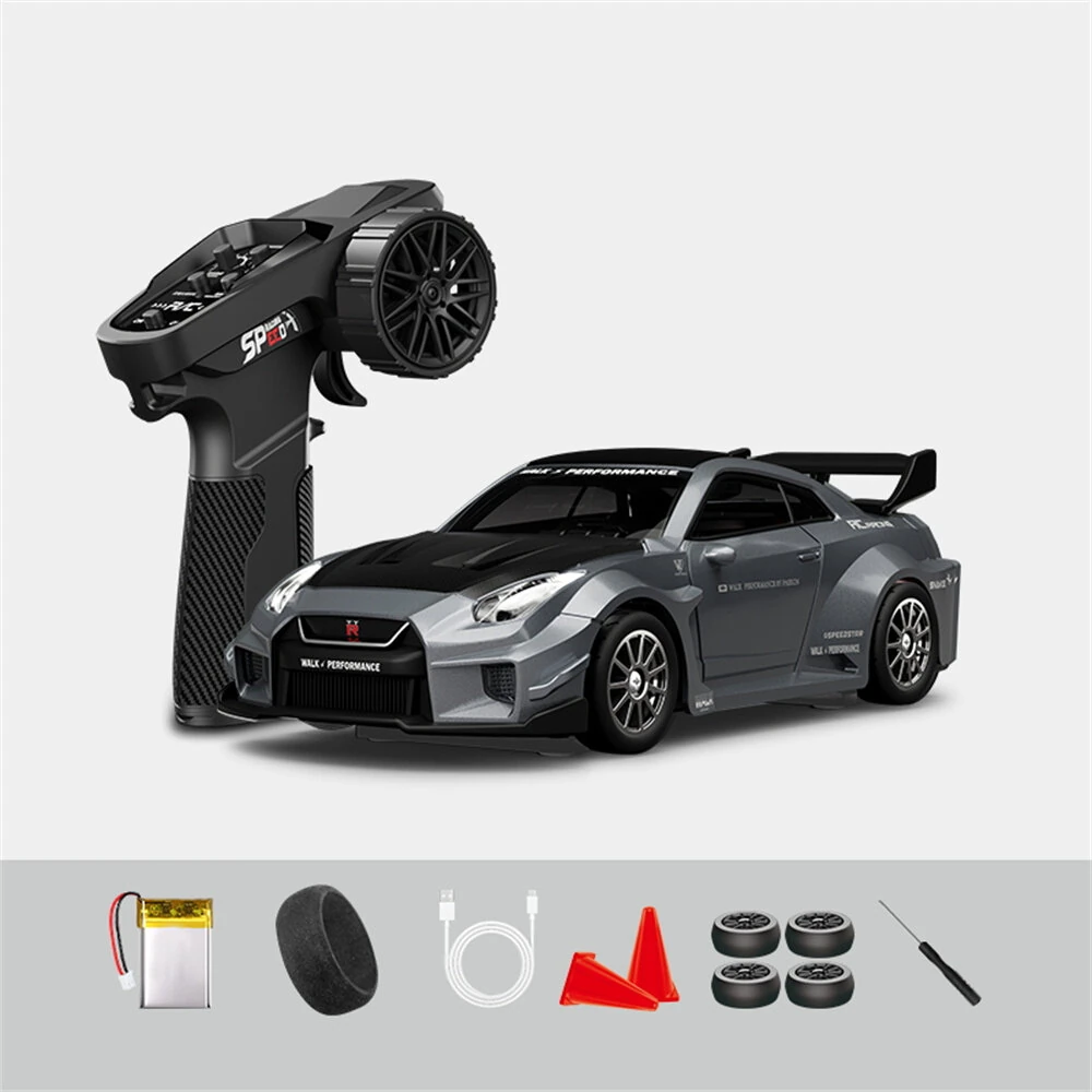 Hstar D43-02 RTR 1/43 2.4G 4WD Drift RC Car Gyro Mini Full Proportional Alloy Body Shell LED Light Remote Control High-Speed Motor On-Road Racing Vehicle Model Boys Gifts Toys - Image 8