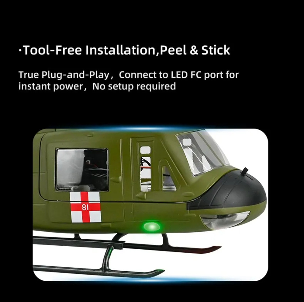 FLY WING Scale LED Light Strip Set Only for ACE SCALE RC Helicopters - Image 3