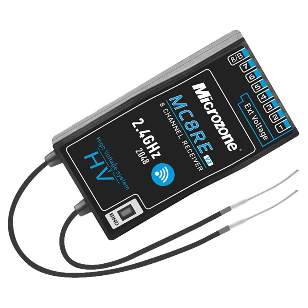 MicroZone MC7 C7 MINI 2.4GHz 8CH Radio Transmitter with MC8RE-V2 Receiver for RC Aircraft FPV Racer Drone Multirotor Helicopters - Image 5