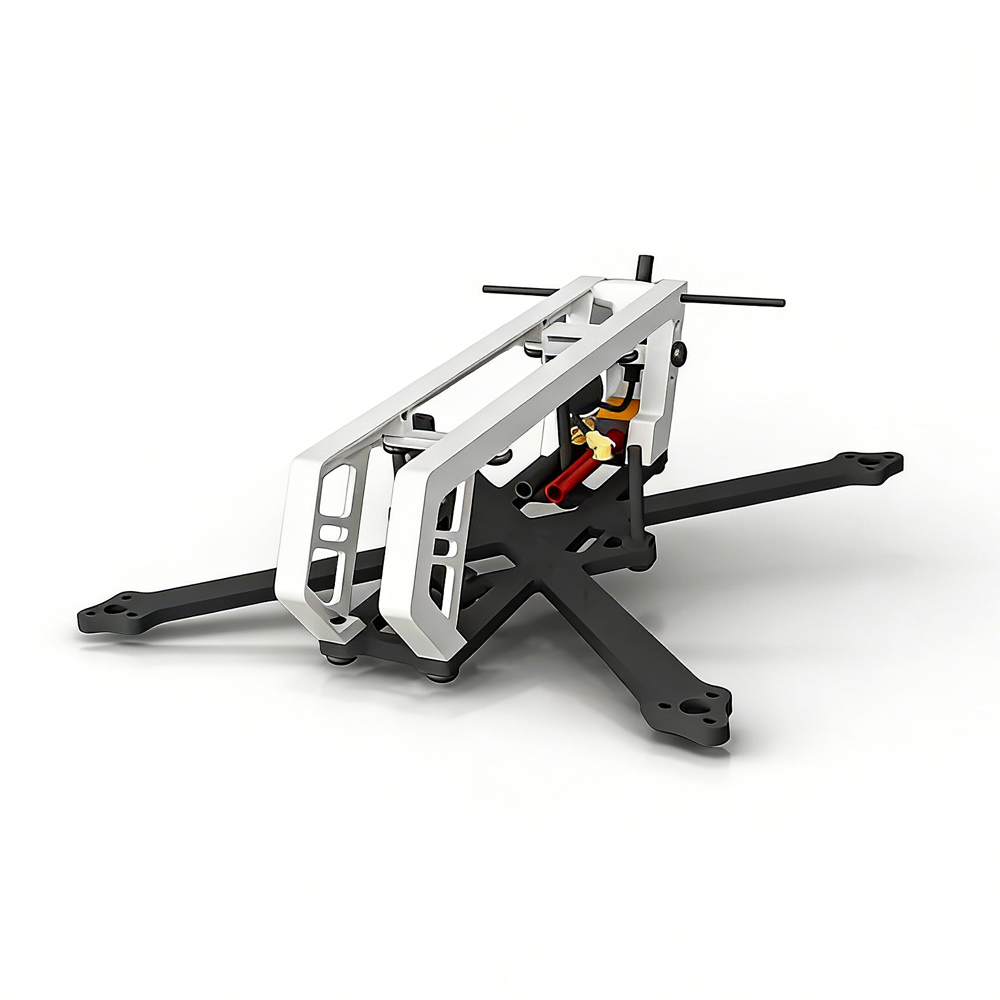 WalleFPV Lightning3 112mm Wheelbase 3 Inch Frame Kit Compatible with Analog / DJI O4 Air Unit for DIY RC FPV Racing Drone