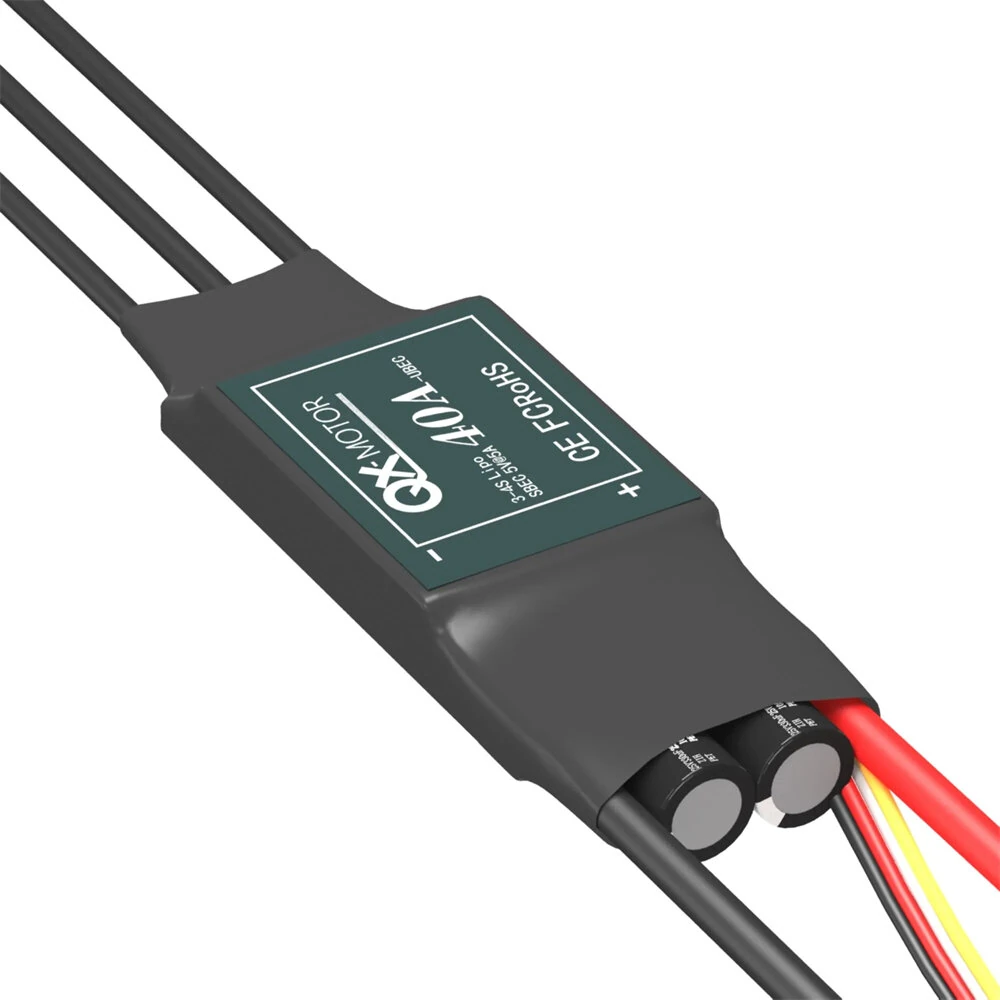 QX-Motor 40A Brushless ESC 2-6S No BEC / 3-4S With 5V 5A BEC for RC Airplane Fixed Wing - Image 7