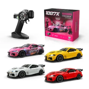 JXC SP4301 Official Licensed for Supra RTR 1/43 2.4G 4WD Drift RC Car with Gyro Full Proportional Remote Control Mini Race LED Light High-Speed Motor On-Road Racing Vehicle Model Boys Gifts Toys