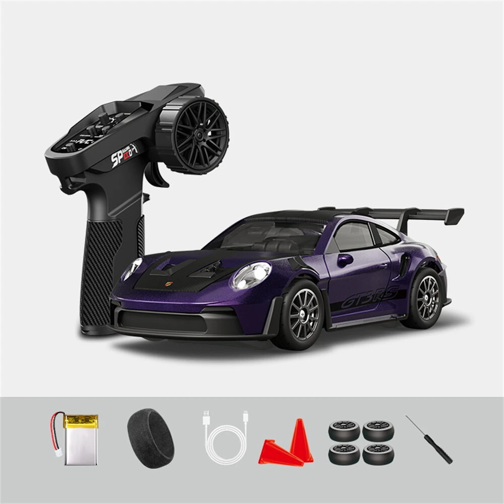 Hstar D43-01 RTR 1/43 2.4G 4WD Drift RC Car Gyro Mini Full Proportional Alloy Body Shell LED Light Remote Control High-Speed Motor On-Road Racing Vehicle Model Boys Gifts Toys - Image 9