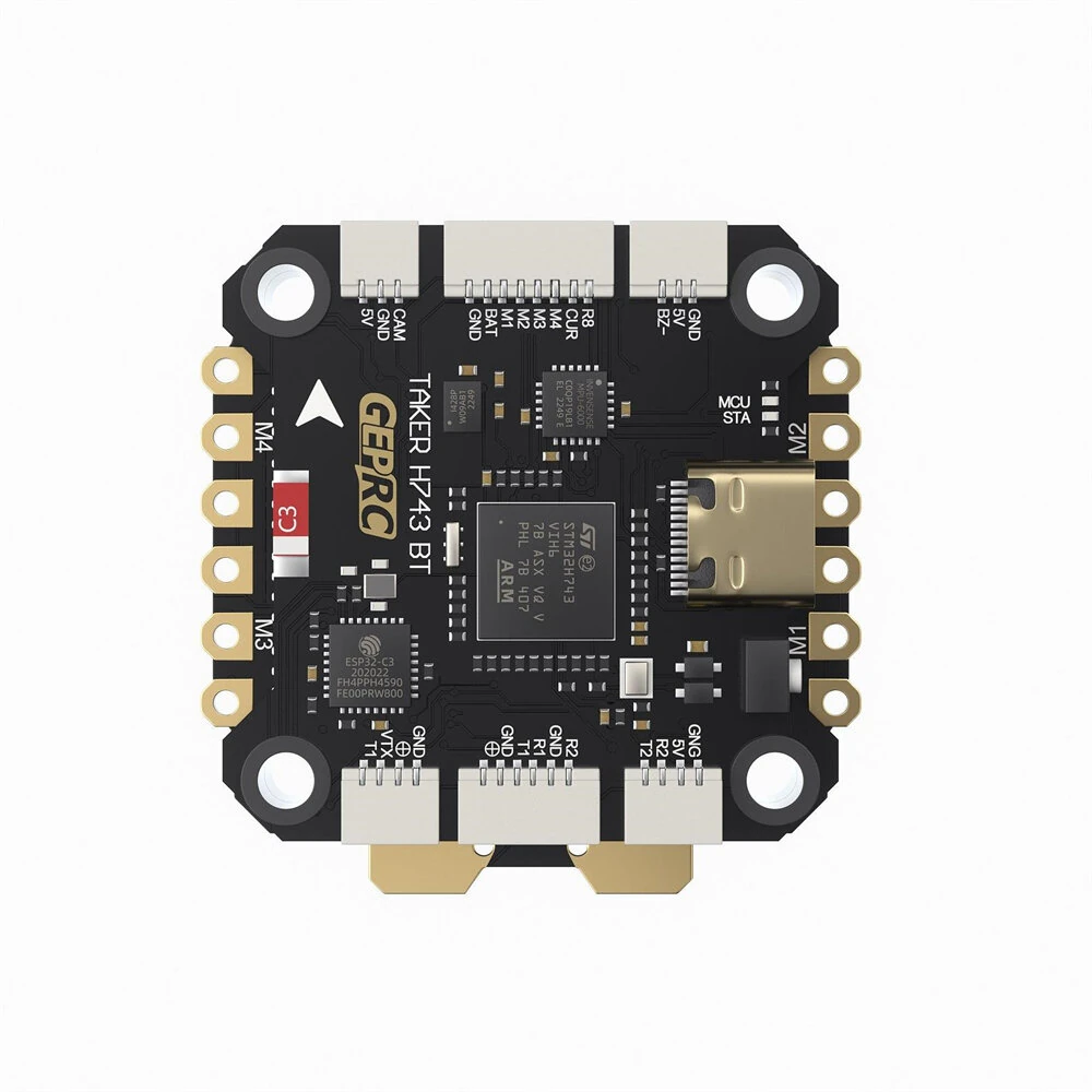 30.530.5mm GEPRC TAKER H743 BT Dual Gyro Flight Controller & 3-6S 50A 4in1 ESC 32Bit Stack for RC FPV Racing Drone - Image 3
