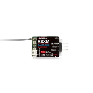 Radiolink R8XM 2.4GHz 8CH FHSS SBUS/PPM Mini Receiver Built-in Telemetry 4000M Control Distance for RC Airplane Car Boat