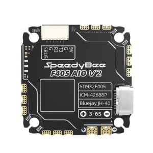 25.5x25.5mm Speedybee F405 V2 40A AIO with CNC F405 Flight Controller & 3-6S BLHeli_S 4in1 ESC for FPV Racing Drone DIY Part