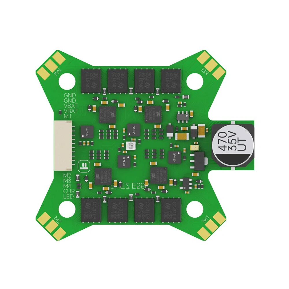 30.5x30.5mm iFlight BLITZ E55S 55A 2-6S BLheli_S 4IN1 Brushless ESC for RC FPV Racing Drone - Image 3