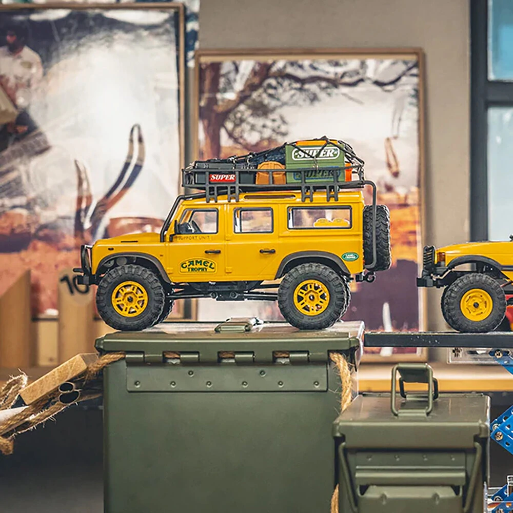 FMS FCX24M RTR 1/24 2.4G 4WD RC Car for Land Rover Camel Trophy Edition Rock Crawler Off-Road Climbing Truck Two Speed LED Lights Vehicles Models Oil Filled Shocks Toys - Image 7
