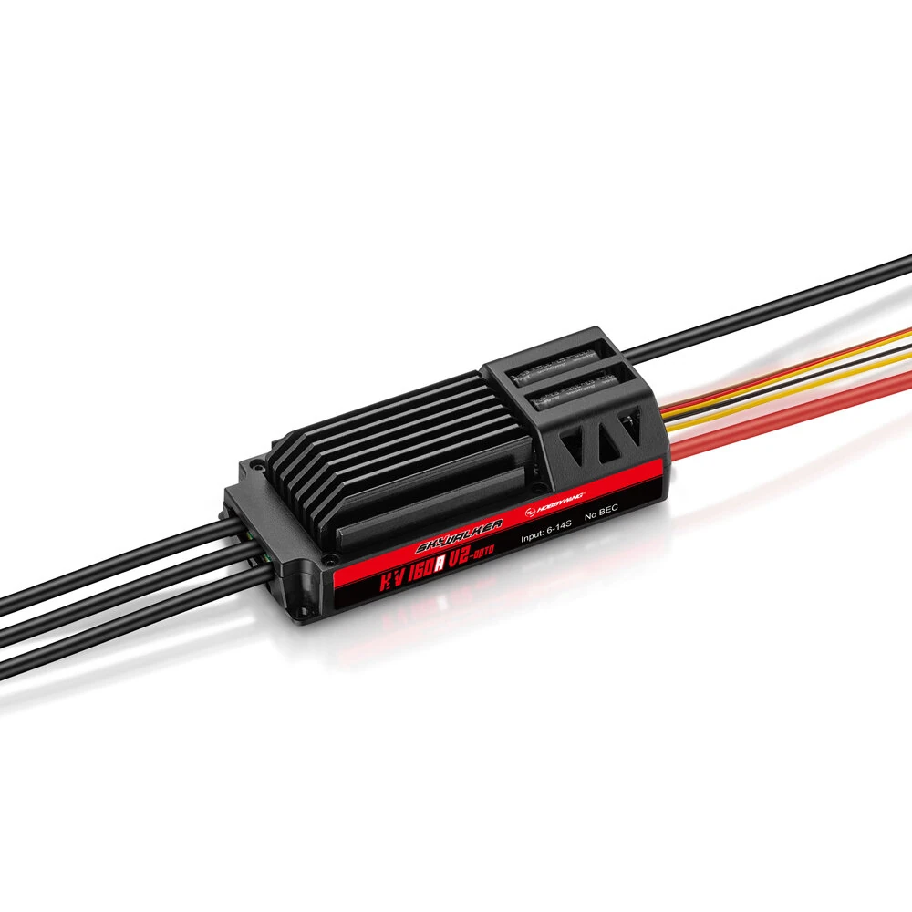 Hobbywing SkyWalker HV 160A OPTO V2 Brushless ESC 6-14S Lipo NO BEC With Reverse Brake for Fixed-Wing RC Airplane