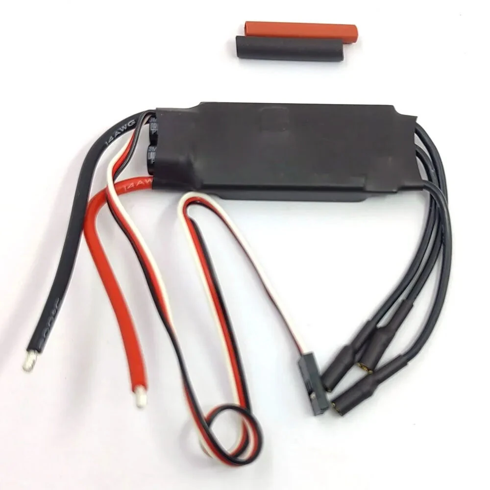 QX-Motor 40A Brushless ESC 2-6S No BEC / 3-4S With 5V 5A BEC for RC Airplane Fixed Wing - Image 4