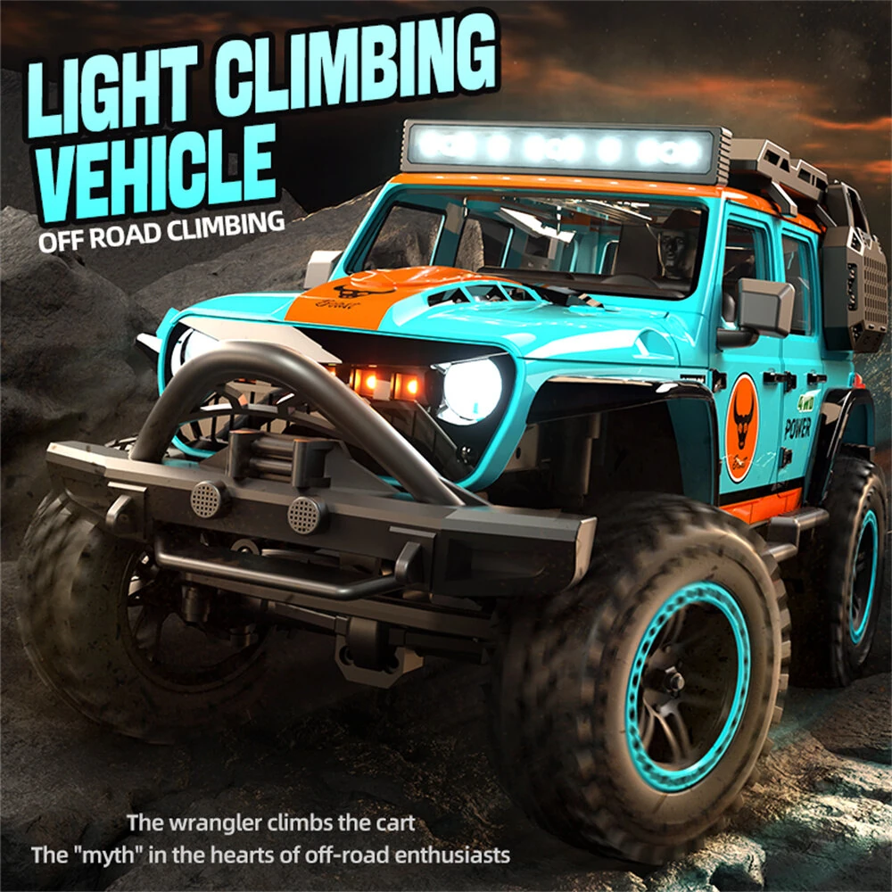 ZLL SG206 PRO/MAX RTR 1/20 2.4G 4WD Brushed/Brushless RC Car Wrangler Rock Crawler Off-Road Climbing Truck LED Lights Metal Frame Full Proportional Vehicles Models Toys - Image 9