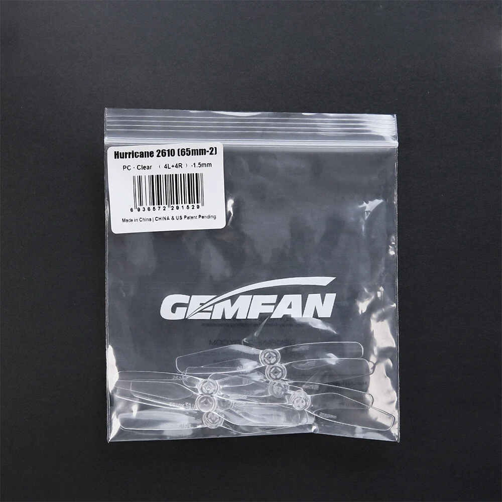 4 Pairs Gemfan 2610 2.6 Inch 2 Blades Propeller 1.2mm / 1.5mm Shaft Hole for 120mm Freestyle RC FPV Racing Drones - Image 8