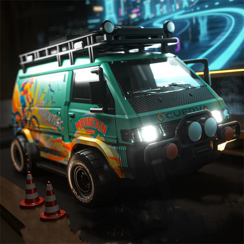 DLK 585-132 RTR 1/24 2.4G 4WD RC Car Sport Mini Bus Drift Off-Road Simulation Camping Van LED Light High Speed Remote Control Racing Micro Vehicles Model Adventure Toys - Image 6