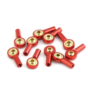 10PCS M2 Ball Joint Metal Universal Joint Ball Head Buckle Steering Pushrod Tie Rod End Mini Connecting Rods for RC Boats