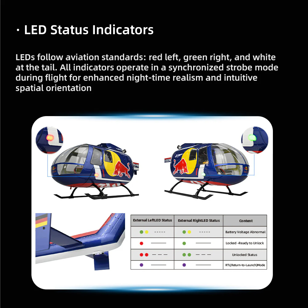FLY WING Scale LED Light Strip Set Only for ACE SCALE RC Helicopters - Image 5