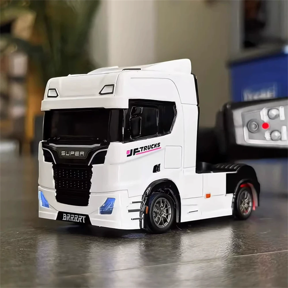 S917 RTR 1/43 2.4G 4WD Mini RC Car Tractor Semi Truck Built-In Gyro Full Proportional Drift Dual Speed LED Lights Racing Vehicles Models Engineering Remote Control Toys - Image 7