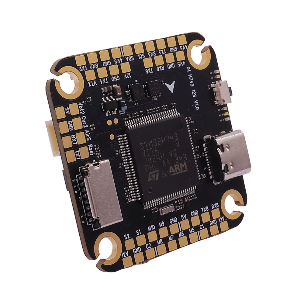 HAKRC H743 2-8S ICM42688 Flight Controller with 5V 12V BEC Output Barometer External MicroSD Card for RC FPV Racing Drones - Image 2