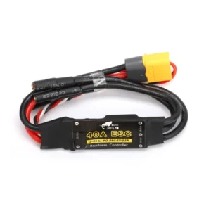 JFLY 40A Brushless ESC Speed Controller 2-6S Programmable BEC 5V/3A Compatible with PWM for RC Airplane
