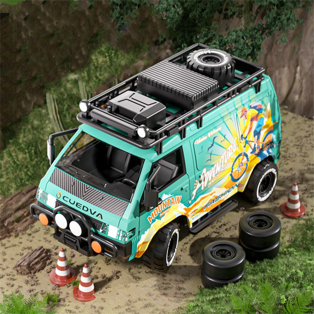 DLK 585-132 RTR 1/24 2.4G 4WD RC Car Sport Mini Bus Drift Off-Road Simulation Camping Van LED Light High Speed Remote Control Racing Micro Vehicles Model Adventure Toys - Image 4