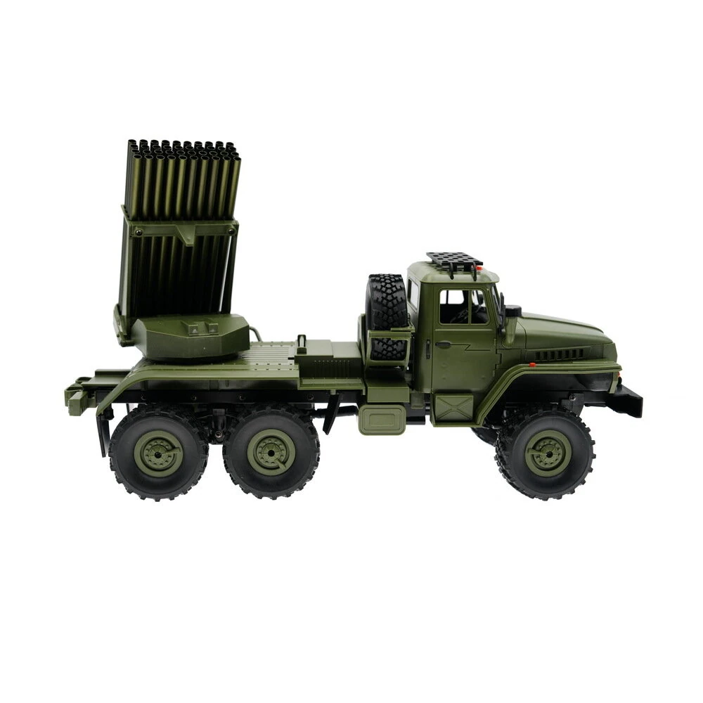 WPL B36-2 1/16 2.4G 6WD RTR Rc Car Hail Rocket Launcher BM-21 Military Truck Rock Crawler Vehicle Models Toy Proportional Control - Image 7