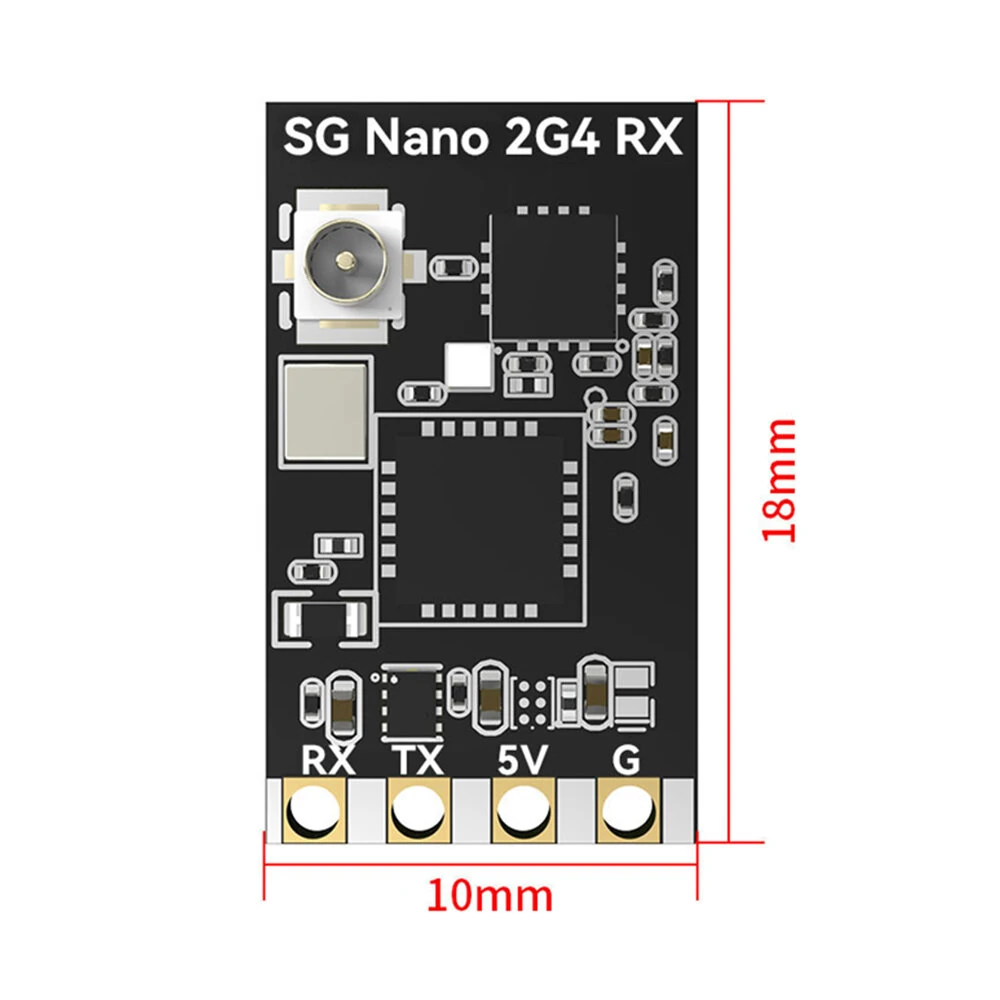 RunCam SkyGuy Nano 2.4GHz ExpressLRS ELRS 100mW IPEX1 Receiver for FPV Racing Drone RC Airplane - Image 3