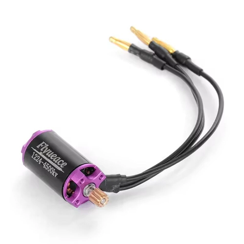 FLYUEACE 1224 4500KV Brushless Motor 25A ESC Combo for Land Rover FMS FCX24M SCX24 1/24 Rock Crawler RC Cars Vehicles Models Upgraded Parts