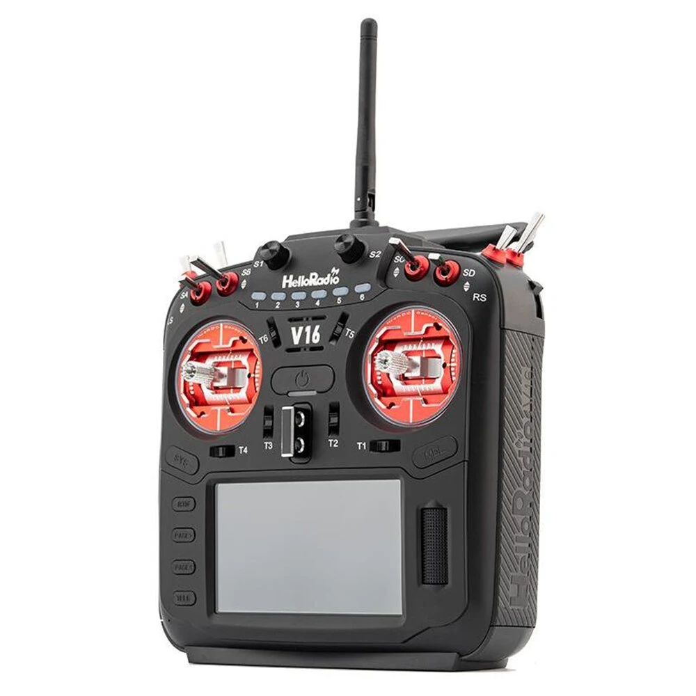 HelloRadioSky V16R MAX R9 Built-in 1W ELRS 4-in-1 CNC RDC90 Metal Gimbal Radio Transmitter Mode 2 with 4.3" Touch Screen for FPV Racing Drone - Image 6