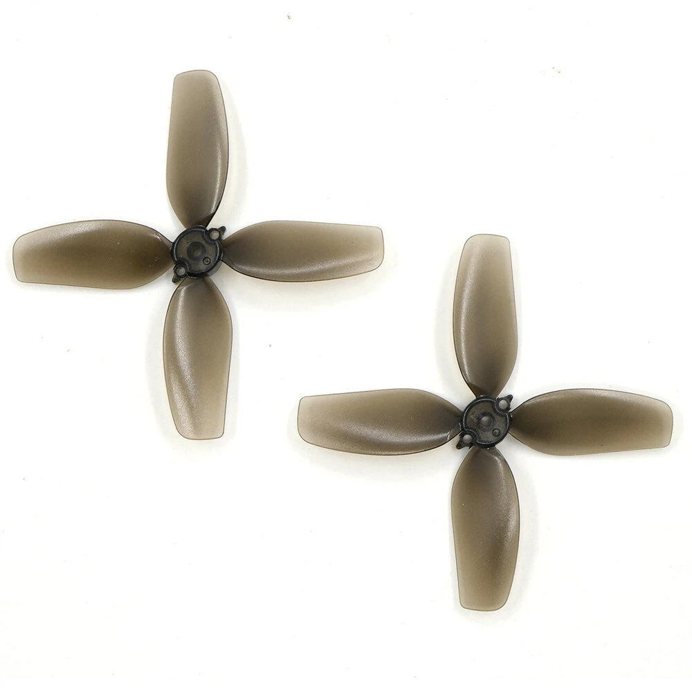 2 Pairs / 6 Pairs 76mm 4-blade PC Propeller 2mm Shaft Hole Low Noise High Efficiency For FPV RC Soccer Drones - Image 3