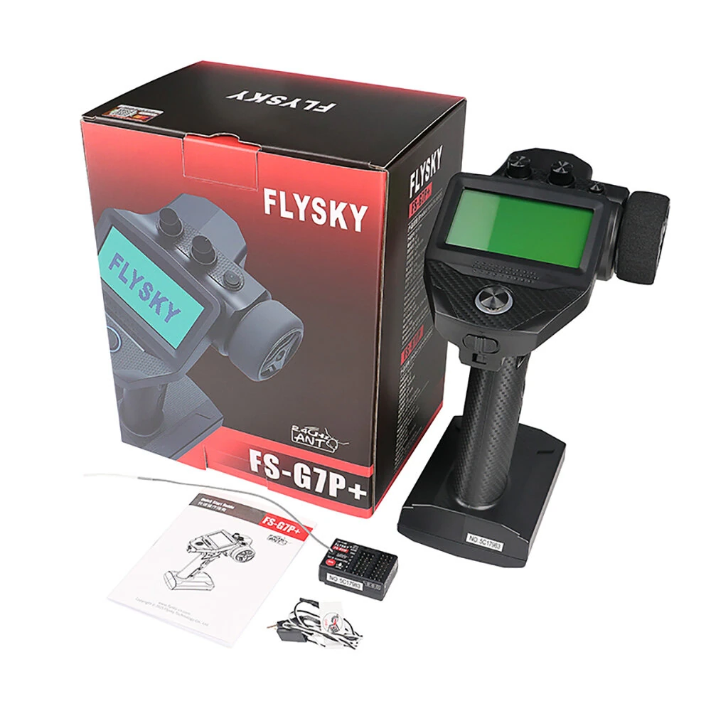 Flysky FS-G7P+ 2.4GHz 10CH ANT Protocol LCD Display Radio Transmitter with 2.4GHz 11CH FS-R11P RC Receiver for RC Car Boat - Image 4