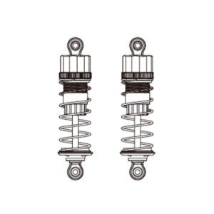 MJX 16207 1/16 Original RC Car Spare Parts Front/Rear Metal Oil Shock Absorbers Vehicle Model Accessories 16510 16500