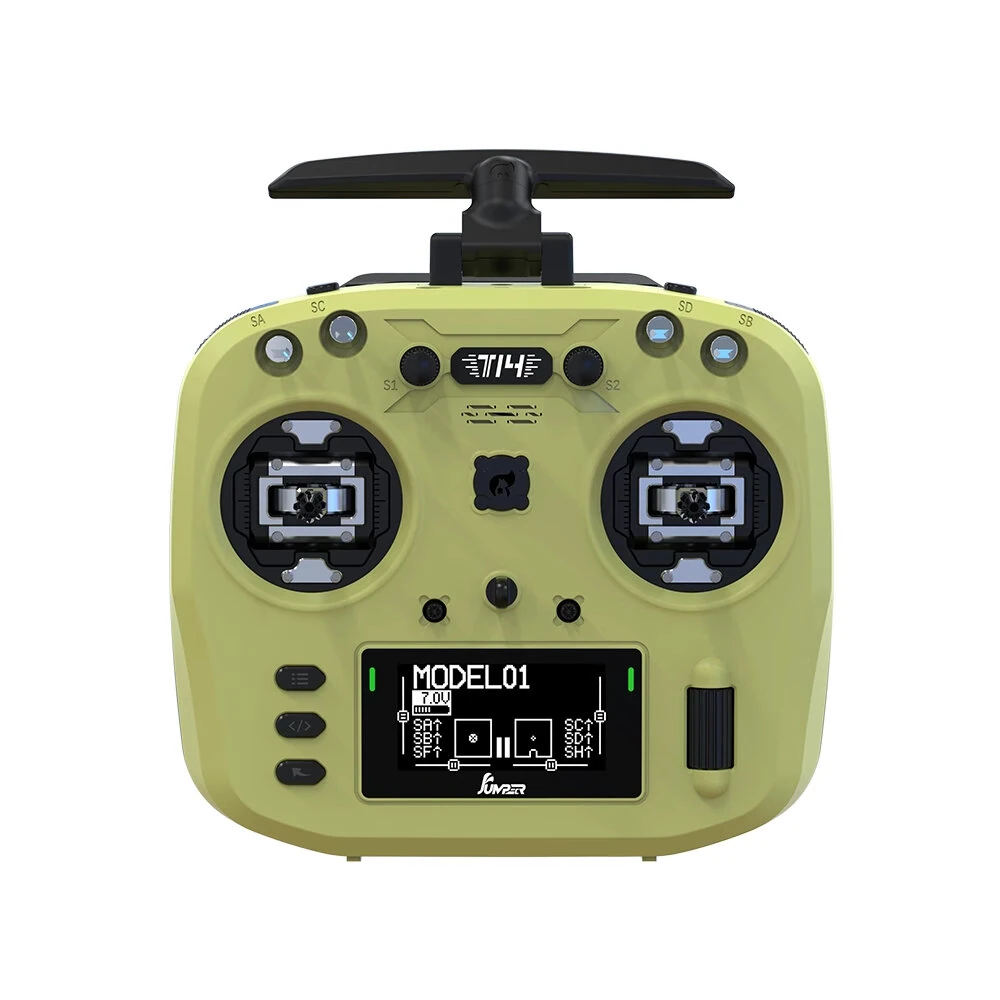 Jumper T14 Macaron Color 2.4GHz 1W ELRS Hall Sensor Gimbals 2.42" OLED Screen EdgeTX Radio Controller for FPV RC Racer Drone - Image 2