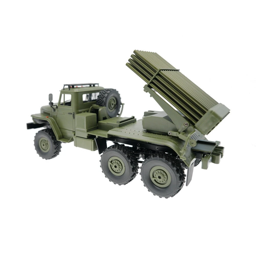 WPL B36-2 1/16 2.4G 6WD RTR Rc Car Hail Rocket Launcher BM-21 Military Truck Rock Crawler Vehicle Models Toy Proportional Control - Image 5