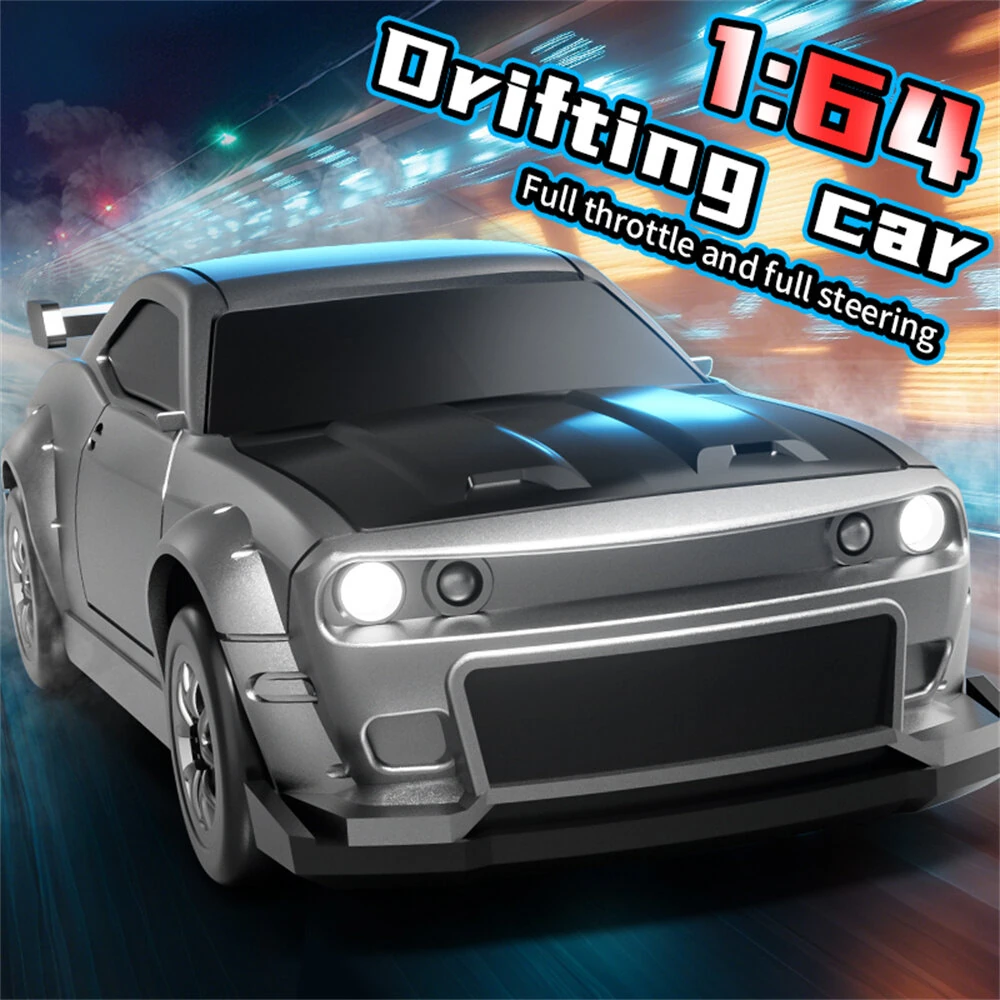 XCL-165 1/64 2.4G 4WD Drift RC Car Mini Racing LED Light Full Proportional Remote Control High Speed On-Road Racing Vehicle Model Boys Gifts Toys - Image 6
