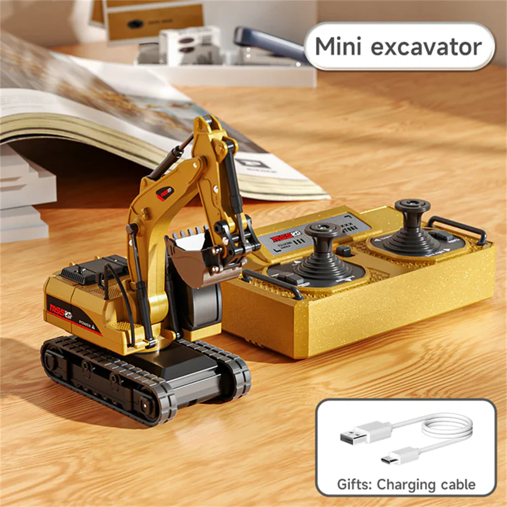 Z6750/Z6752/Z6753 RTR 1/64 2.4G Mini RC Car Alloy Forklift Excavator Dump Truck Support App Remote Controlled LED Light Sound Engineering Vehicle Two Speed Desktop Toys Model Collection Gift For Boys - Image 3