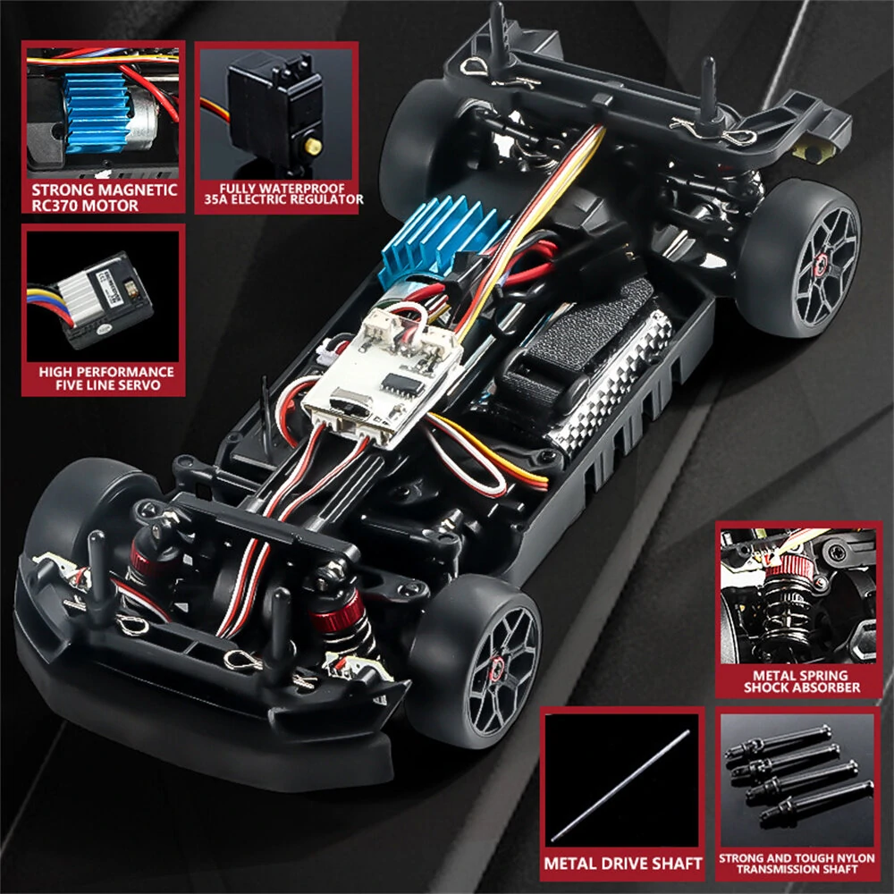 HBX 2192 2193 1/18 2.4G 4WD RC Car Drift LED Light High Speed Racing RTR Vehicles Models Full Propotional Control Electric Toys - Image 5