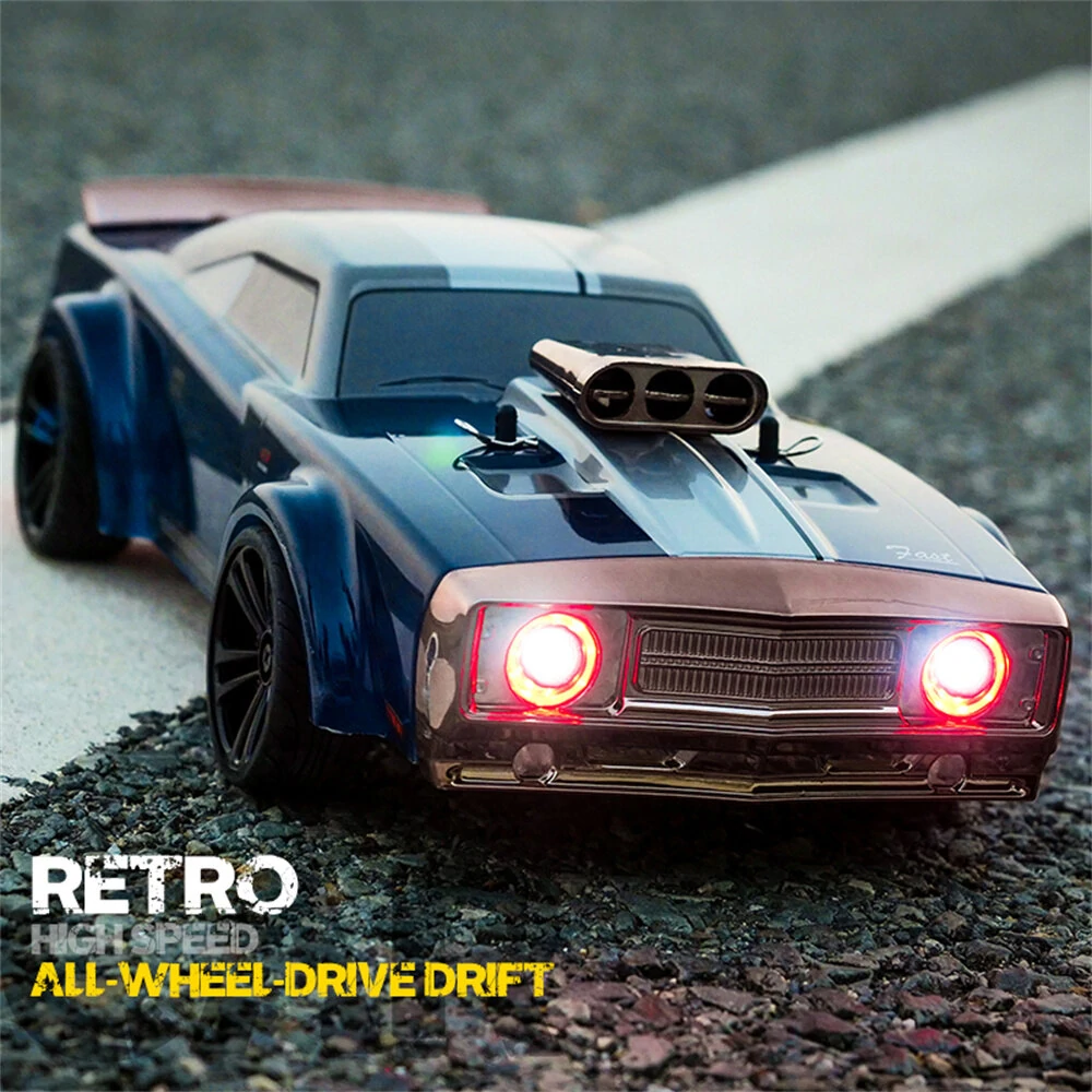 JJRC Q142 RTR 1/14 2.4G 4WD Drift RC Car Retro LED Light High Speed Full Proportional Flat On-Road Classic Vehicles Models Toys - Image 4