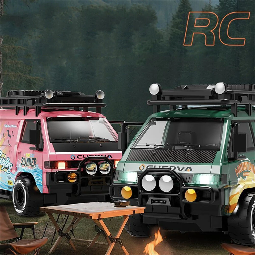 DLK 585-132 RTR 1/24 2.4G 4WD RC Car Sport Mini Bus Drift Off-Road Simulation Camping Van LED Light High Speed Remote Control Racing Micro Vehicles Model Adventure Toys - Image 3