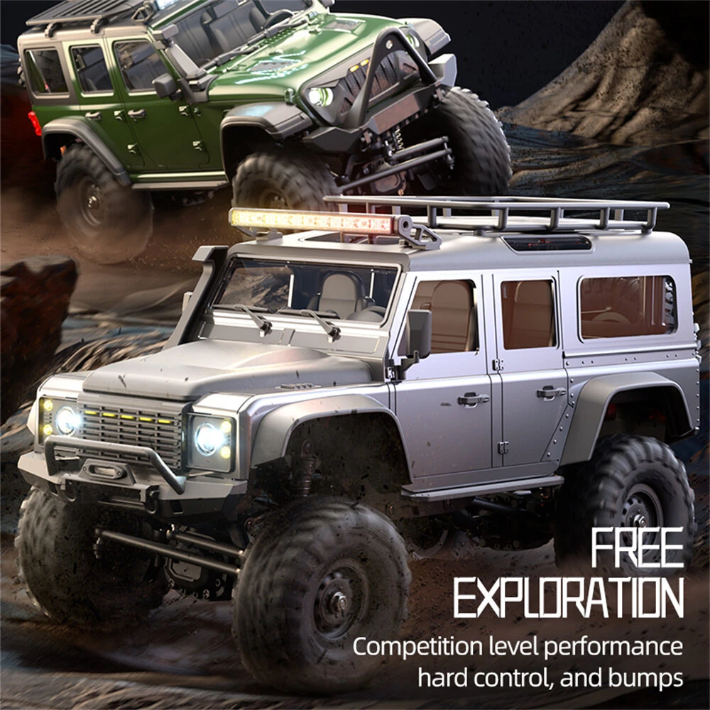 HB Toys RTR R1601/2/3 1/16 2.4G 4WD RC Car Full Proportional Rock Crawler LED Light Off-Road Climbing Truck Vehicles Models Toys - Image 4